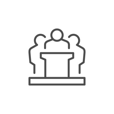 Genel konuşma satırı ana hatları simgesi