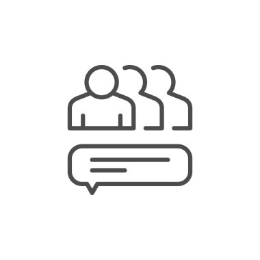 Grup sohbet hattı ana hatları simgesi