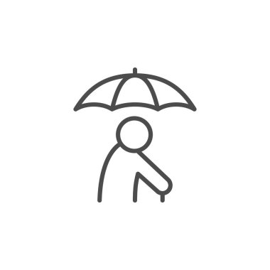 Yaşlı bakım hattı ana hatları simgesi