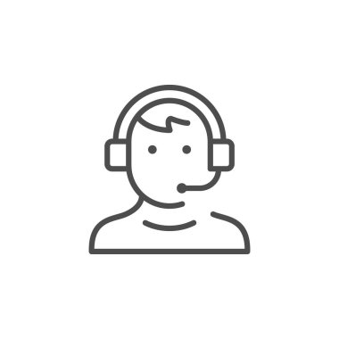 Çağrı merkezi operatör satırı simgesi