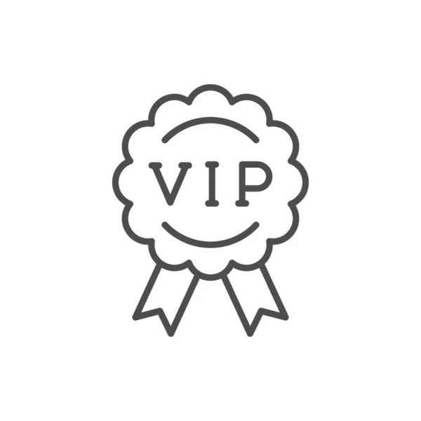 Значок контура линии значка VIP-значка — стоковый вектор