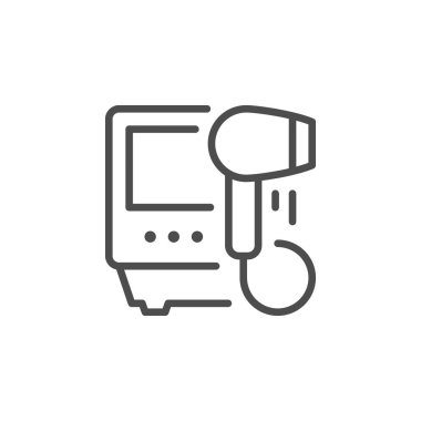 Kıl temizleme aygıtı çizgisi simgesi