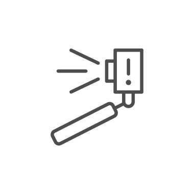 Selfie çubuğu ana hat simgesi