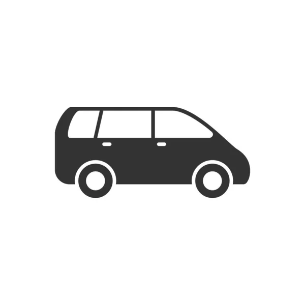Піктограма мінівена або пасажирського фургона — стоковий вектор