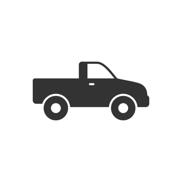 Pick-up icône de glyphe de voiture ou véhicule SUV — Image vectorielle