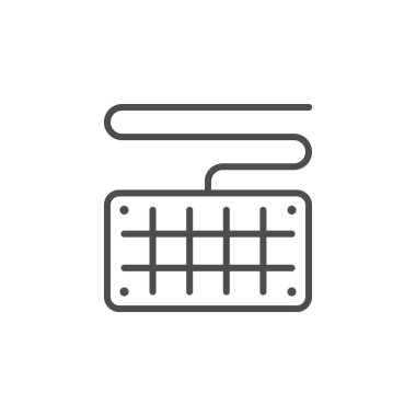 Güneş paneli çizgi ana hatları simgesi