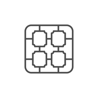 Güneş paneli hücre çizgisi ana simgesi