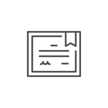 Sertifika veya diploma satırı özet simgesi