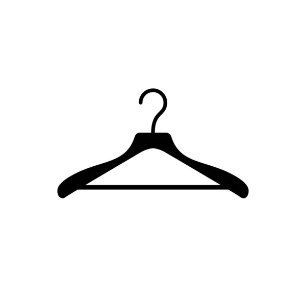 Porte-vêtements glyphe icône ou signe vestimentaire — Image vectorielle