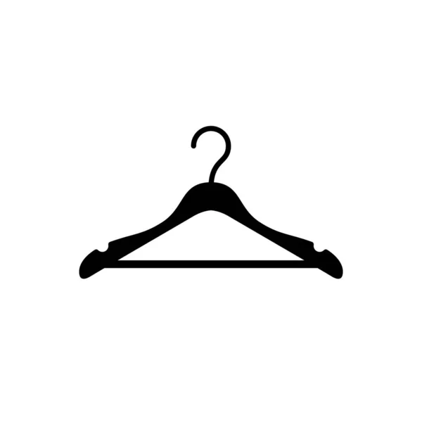 Kleding hanger glyph icoon of kledingbord — Stockvector