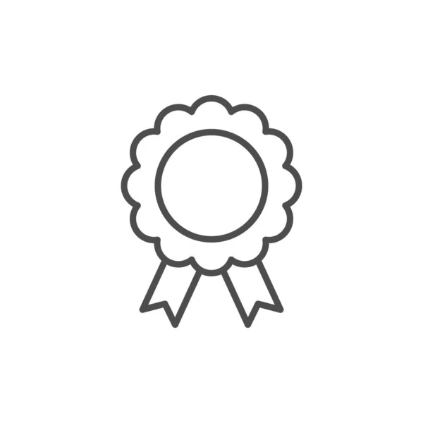 Icona del profilo linea distintivo di qualità — Vettoriale Stock