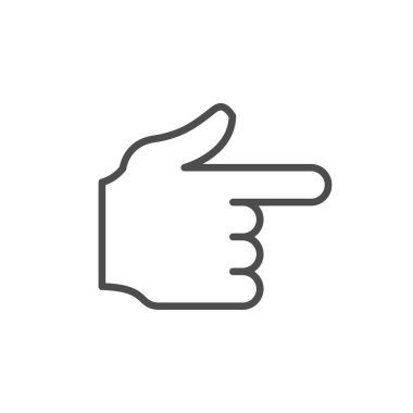 El işaretleyici çizgi ana hatları simgesi