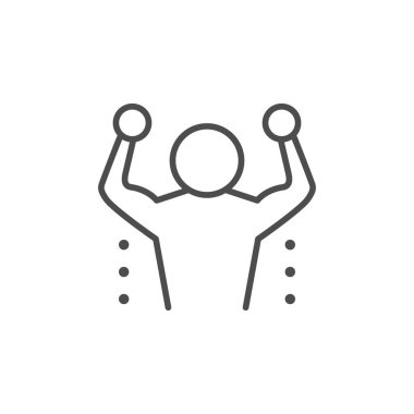 Fizik tedavi çizgisi ana hatları simgesi