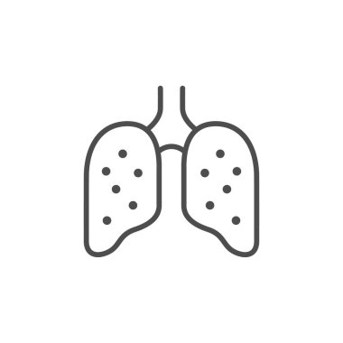 Ciğerler ana hatları simge ya da anatomi kavramı