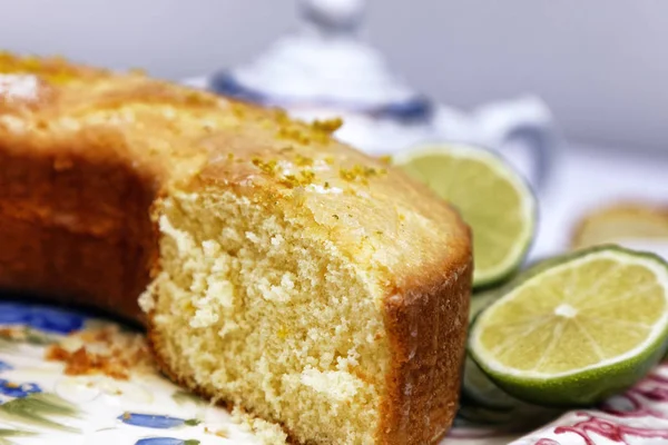 Homemade Lemon Cake of Various Flavors