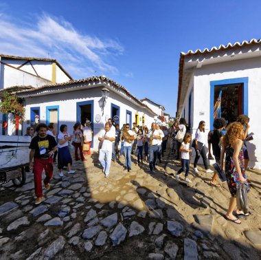Paraty, Rio de Janeiro, Brezilya - 27 Temmuz 2018 - Flip - Uluslararası Paraty Edebiyat Festivali