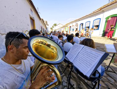 Paraty, Rio de Janeiro, Brezilya - 27 Temmuz 2018 - Flip - Uluslararası Paraty Edebiyat Festivali