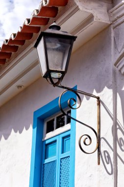 Paraty, Rio de Janeiro, Brezilya - 29 Temmuz 2018 - Paraty şehrinin mimari ve antik sokakları - Rio de Janeiro - Brezilya.