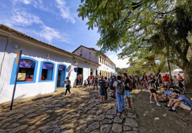 Paraty, Rio de Janeiro, Brezilya - 27 Temmuz 2018 - Flip - Uluslararası Paraty Edebiyat Festivali