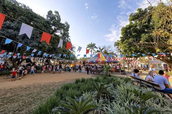 Paraty Rio Janeiro Brazil July 2018 Flip International Literary Festival — 图库照片