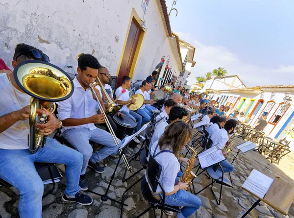 Paraty Rio Janeiro Brazília 2018 Július Flip Nemzetközi Ejtőernyős Irodalmi — Stock Fotó