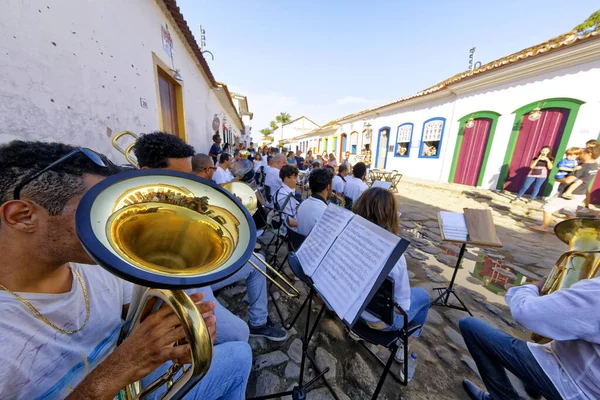 Paraty Rio Janeiro Brazília 2018 Július Flip Nemzetközi Ejtőernyős Irodalmi — Stock Fotó