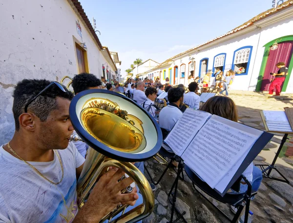 Paraty Rio Janeiro Brazília 2018 Július Flip Nemzetközi Ejtőernyős Irodalmi — Stock Fotó