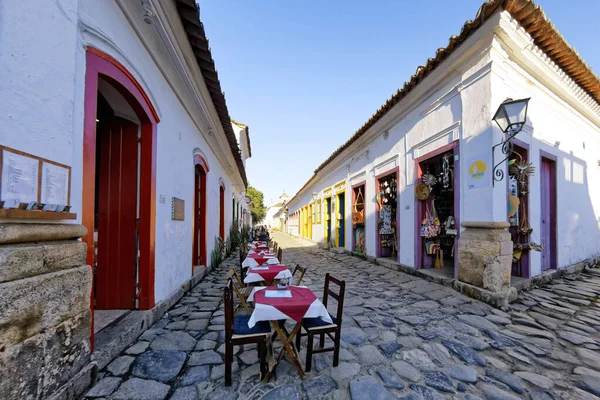 Paraty Rio Janeiro Brazília 2018 Július Építészet Ősi Utcák Paraty — Stock Fotó