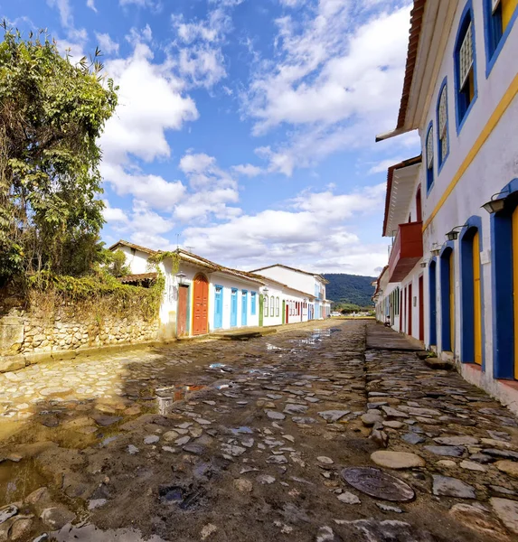 Paraty Rio Janeiro Brazil July 2018 Architecture Ancient Street City — стокове фото