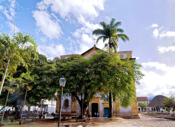 Paraty Rio Janeiro Brazil July 2018 Architecture Ancient Street City — стокове фото