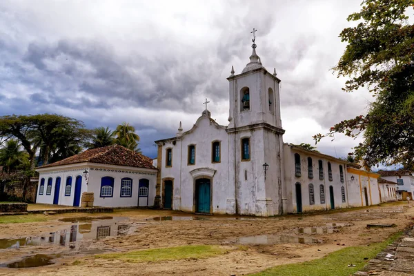 Paraty Rio Janeiro Brazil July 2018 Αρχιτεκτονική Και Αρχαίοι Δρόμοι — Φωτογραφία Αρχείου