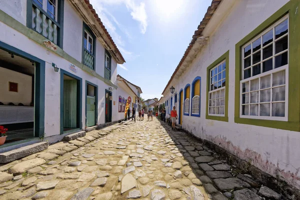 Paraty Rio Janeiro Brazil July 2018 Αρχιτεκτονική Και Αρχαίοι Δρόμοι — Φωτογραφία Αρχείου