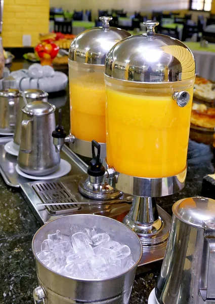 Orange Juice Breakfast Close Shot — Stock Photo, Image