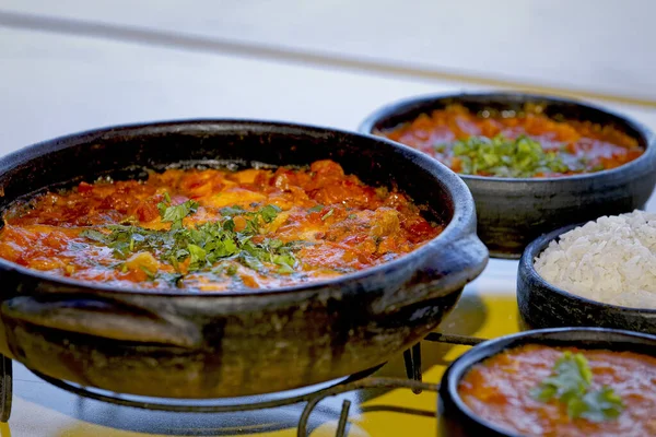 Delicious Moqueca Capixaba Clay Pot — Stock Photo, Image