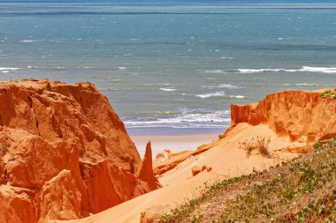 Cear-Brezilya eyaletindeki Quebrada Sahili