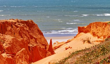 Cear-Brezilya eyaletindeki Quebrada Sahili