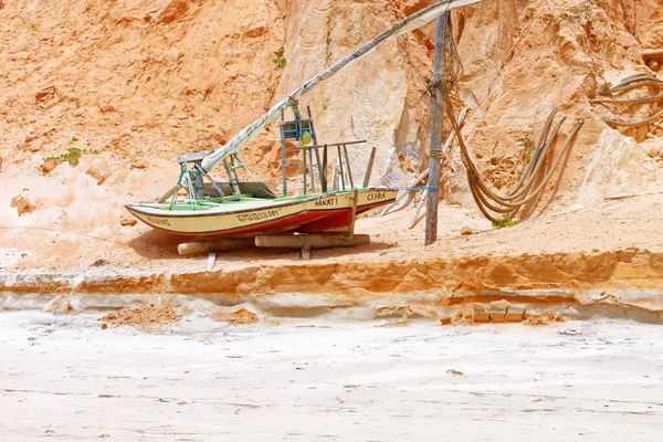 Canoa Quebrada Brazylia Grudnia 2018 Słynna Plaża Miejscowości Canoa Quebrada — Zdjęcie stockowe