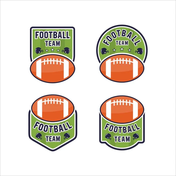Коллекции Логотипов Футбольной Команды — стоковый вектор