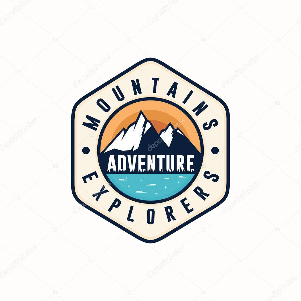 Adventure Logo Montain Vector illustration