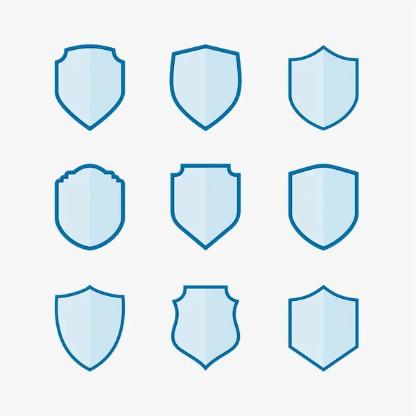 Разработка Векторного Цвета Логотипа Щитов — стоковый вектор