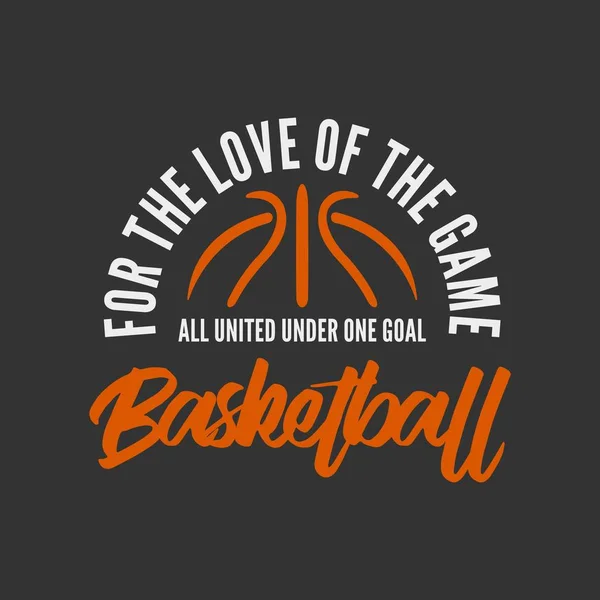 Basketball Hintergrund Vintage Logo Vektor — Stockvektor
