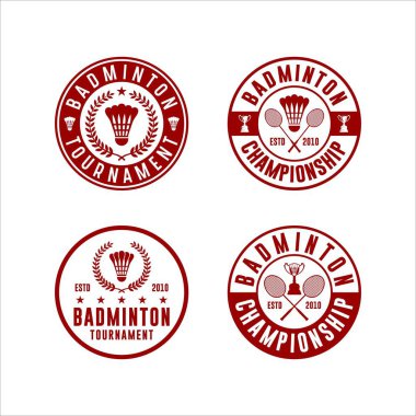 Badminton Turnuvası Logo Vektörü Ayarları