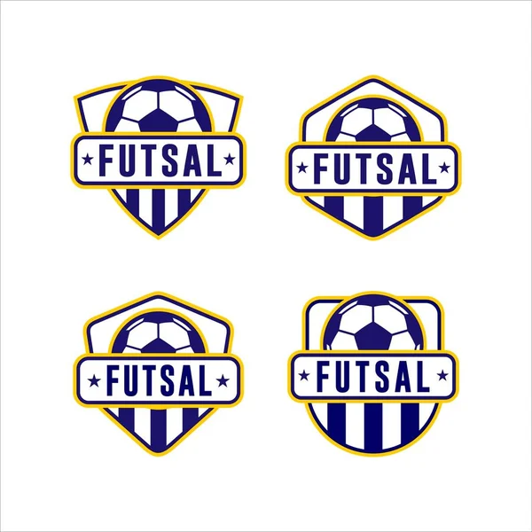 Copa Futsal Liga Logo Colección — Vector de stock