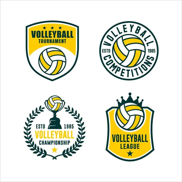 Liga Voleibol Concursos Torneo Conjunto — Vector de stock