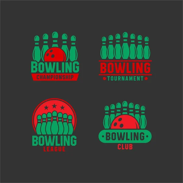 Logo Bowling Collezioni Vettoriali — Vettoriale Stock