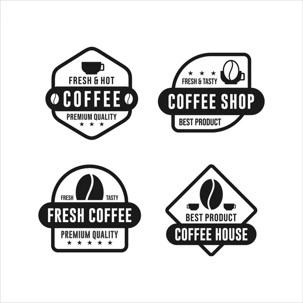 Koffie Winkel Collectie Logo Vector — Stockvector