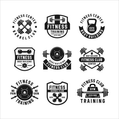 Fitness Kulübü Vücut Geliştirme Logoları