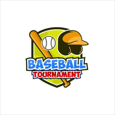 Beyzbol Turnuvası Vektör Tasarım Logoları