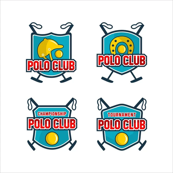 Polo Club Mesterskab Design Logoer – Stock-vektor