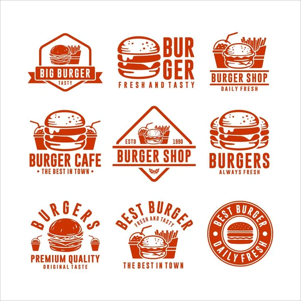 Burger Meilleur Ville Collection — Image vectorielle